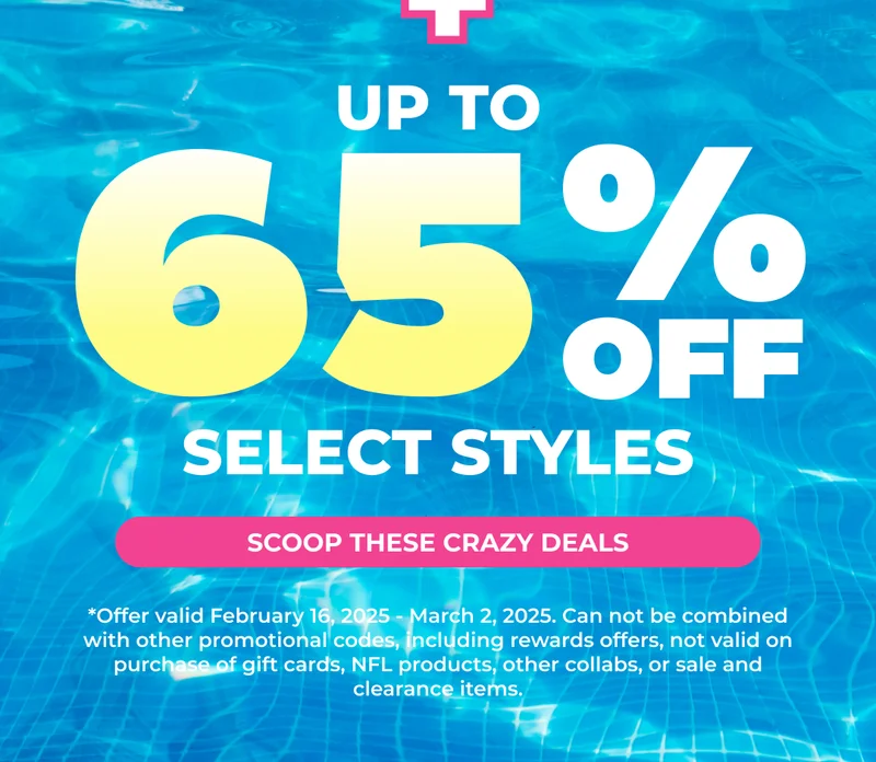+ UP TO 65% OFF SELECT STYLES