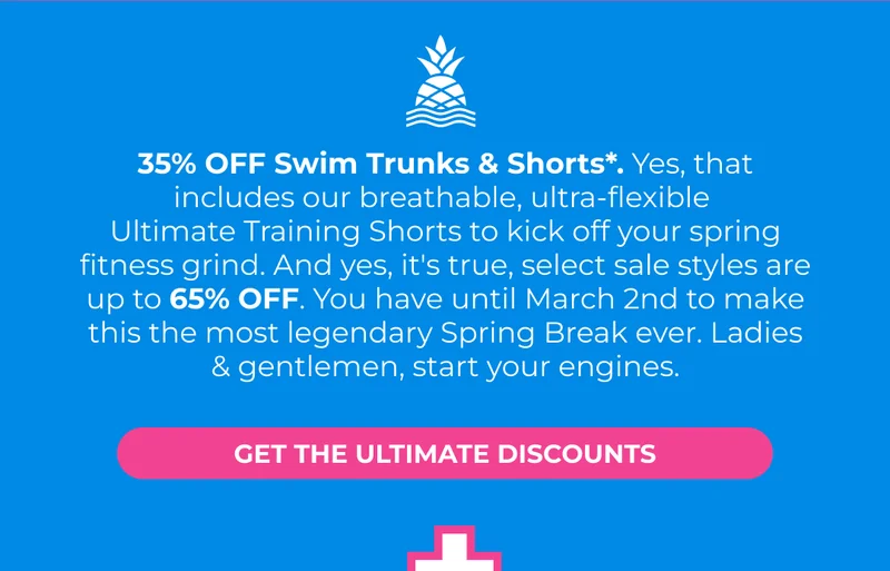 35% OFF SWIM & SHORTS
