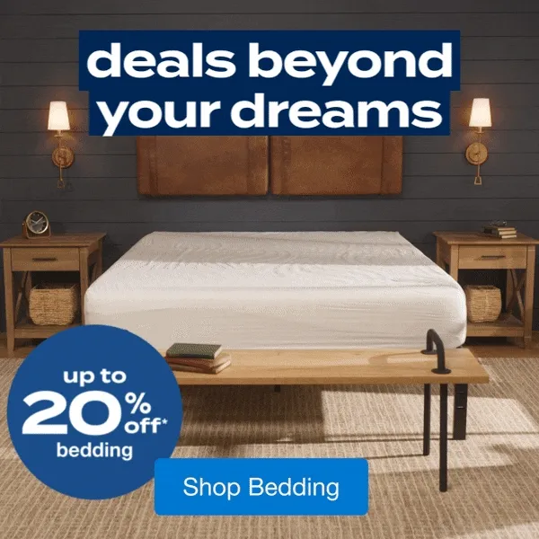 Up to 20% off Bedding
