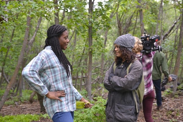 Director Nia DaCosta and Tessa Thompson at the 2015 Directors Lab. (Photo by Brandon Cruz)