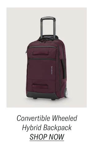 Convertible Wheeled Hybrid Backpack