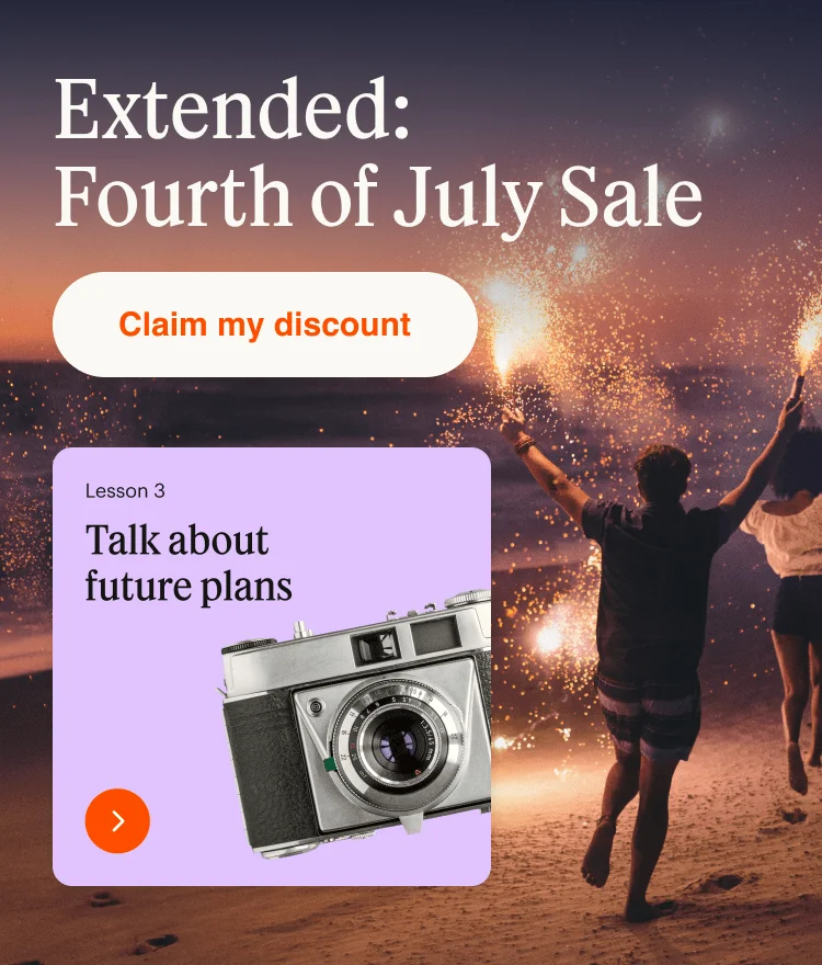 Extended: Fourth of July Sale. Claim my discount.