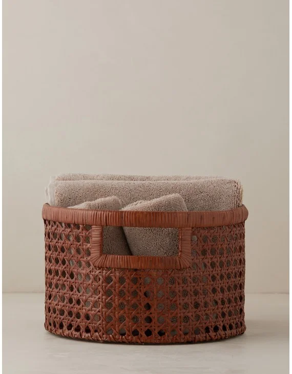 Cane Basket by Sarah Sherman Samuel-Russet / Large