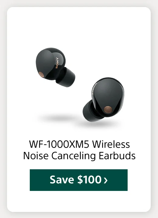 WF-1000XM5 Wireless Noise Canceling Earbuds Save $100