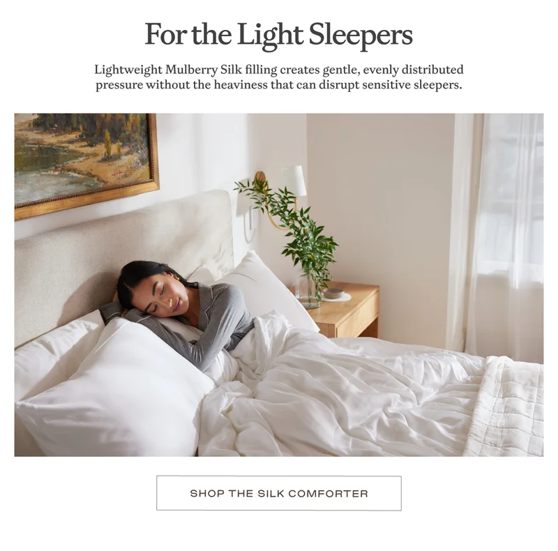 For the Light Sleepers - Shop the silk comforter For the Light Sleepers - Shop the silk comforter