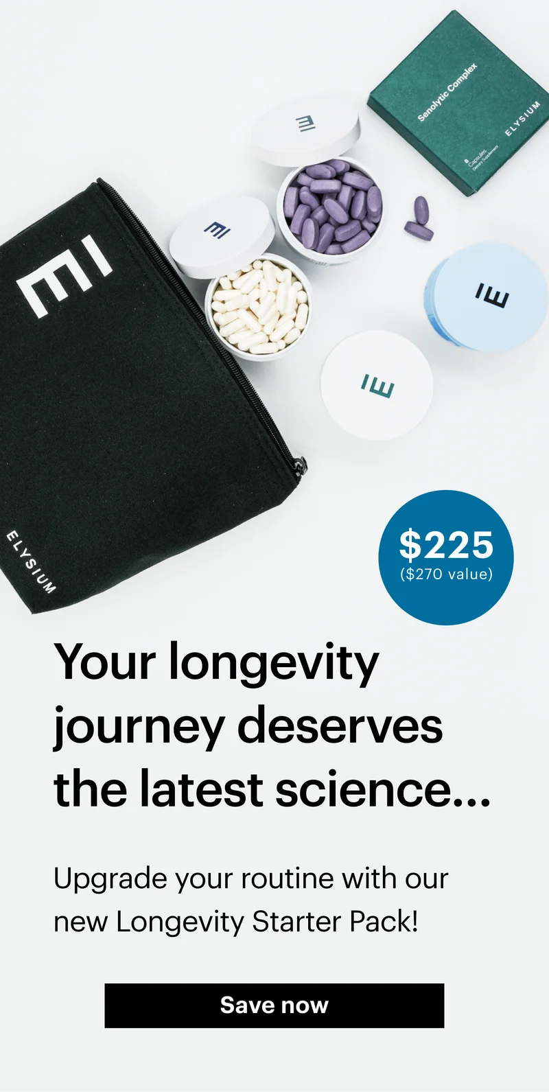 Your longevity journey deserves the latest science… | Save now