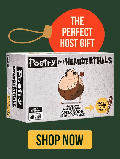 THE PERFECT HOST GIFT  POETRY FOR NEANDERTHALS | SHOP NOW