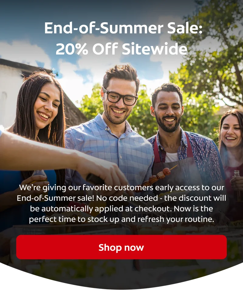 End-of-Summer Sale: 20% off Sitewide
