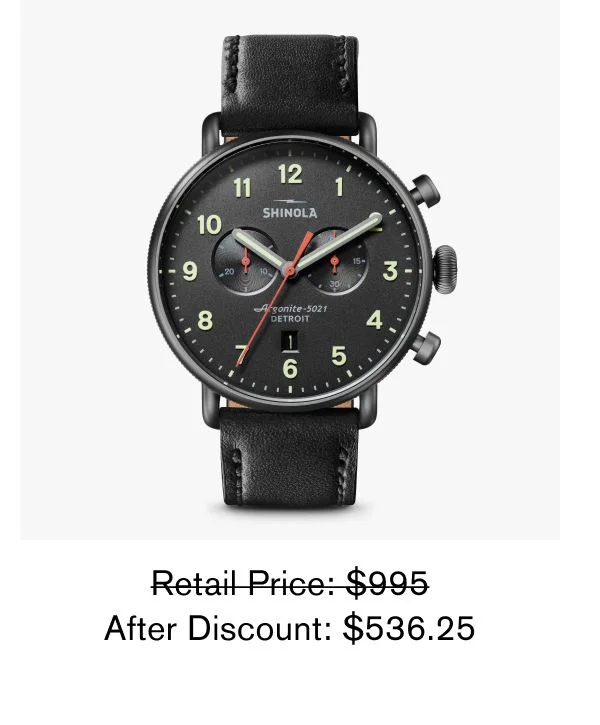 Retail Price: $995 After Discount: $536.25