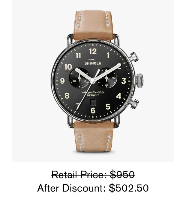 Retail Price: $950 After Discount: $502.50