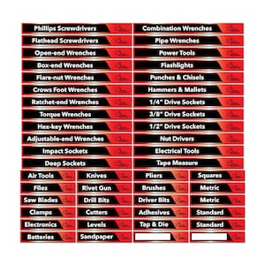 50% Off Select Magnetic Tool Box Labels