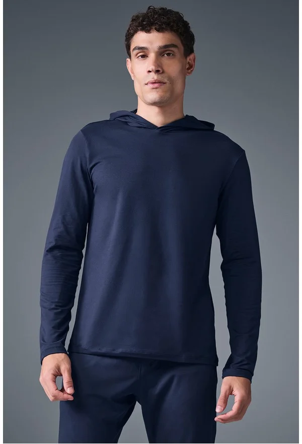 Conquer Reform Long Sleeve With Hood - Navy - Navy / 2XL