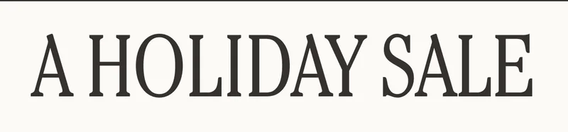 A Holiday Sale