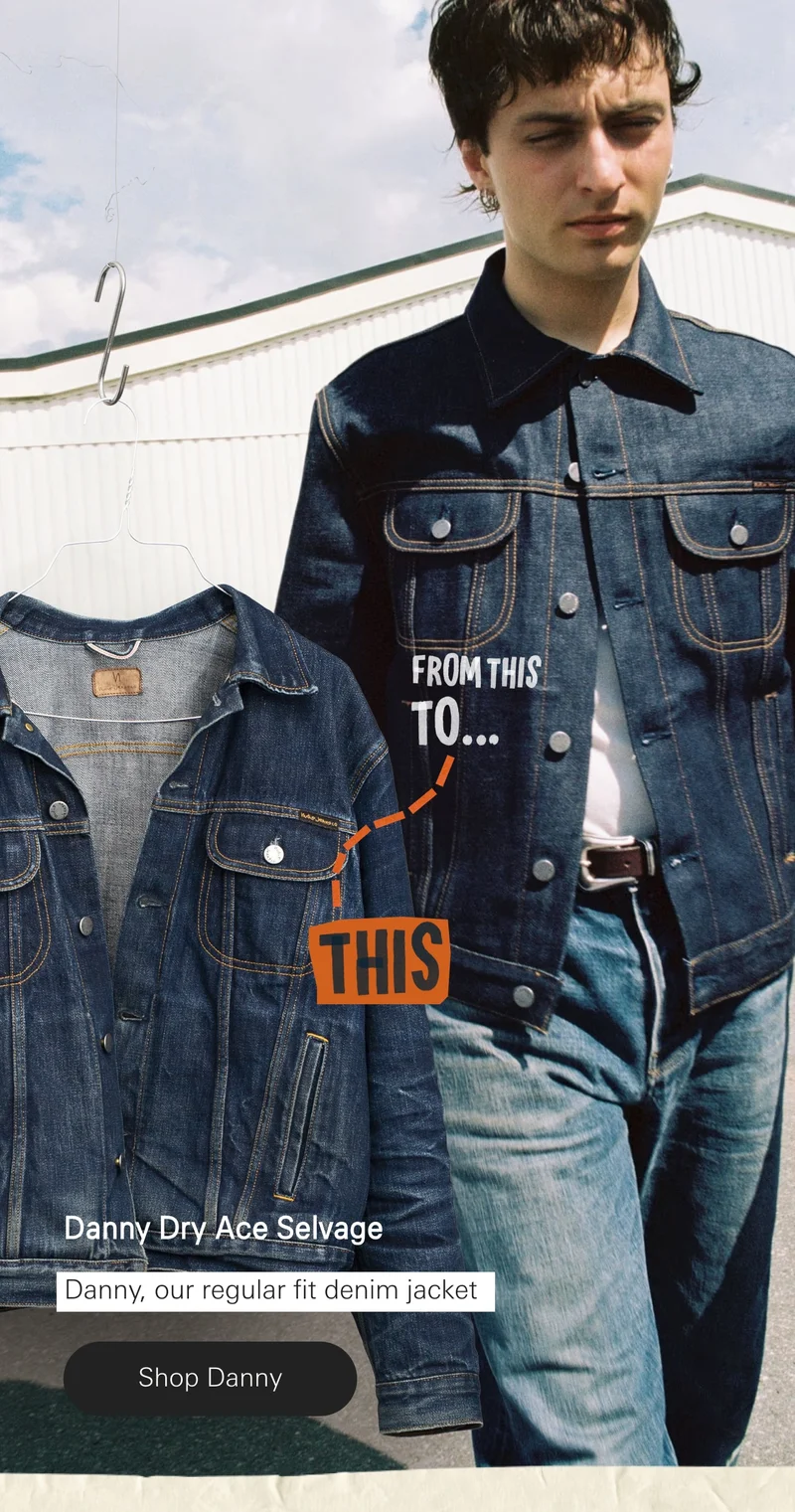 Danny Ace Selvage Denim Jacket Dry Blue