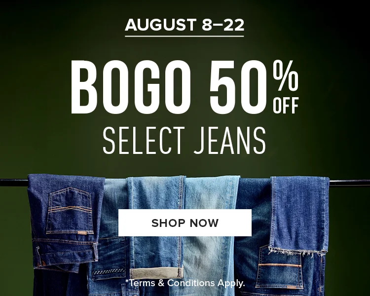 BOGO 50% Off Select Jeans | Shop Now
