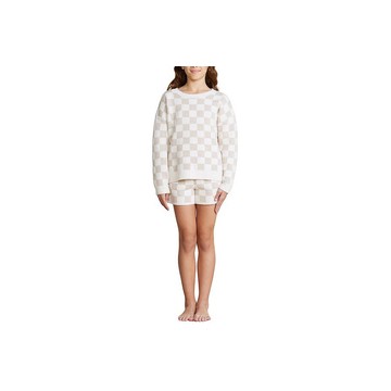 Barefoot Dreams Youth CozyChic Cotton CheckeredShort