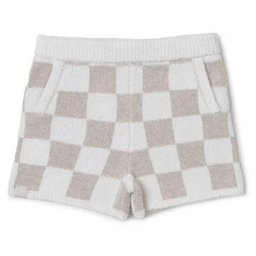 Barefoot Dreams Toddler CozyChic Cotton Checkered Short
