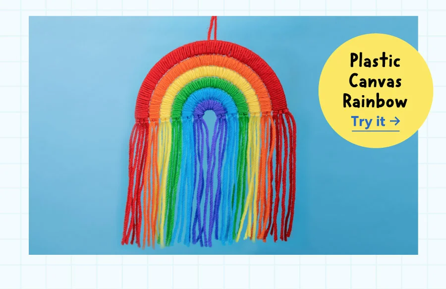 Plastic Canvas Rainbow
