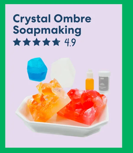 Crystal Ombre Soapmaking