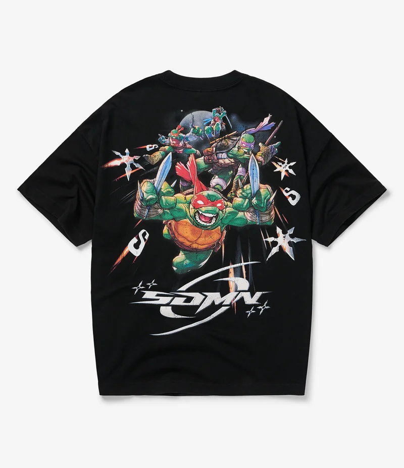 Product image of the back of the TMNT Shuriken T-shirt