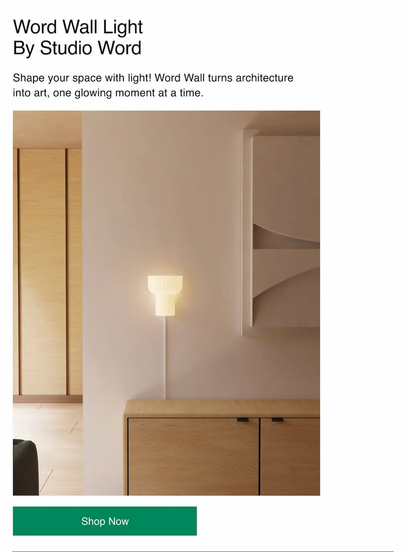 Word Wall Light By Studio Word