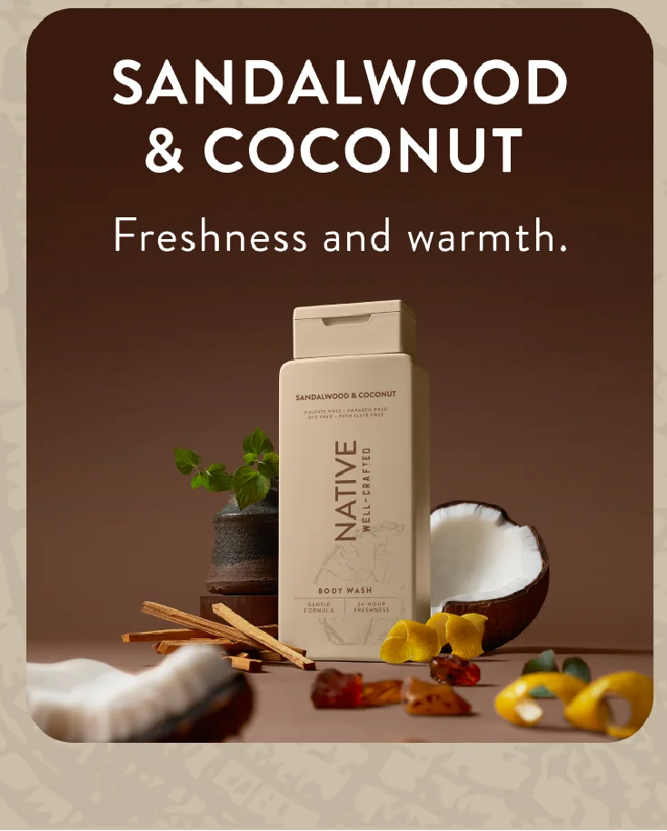 Sandalwood & Coconut  / Freshness and warmth.