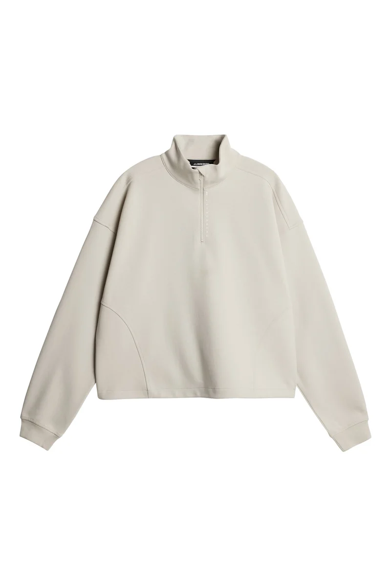 Image of Elin Zip Sweatshirt / Moonbeam