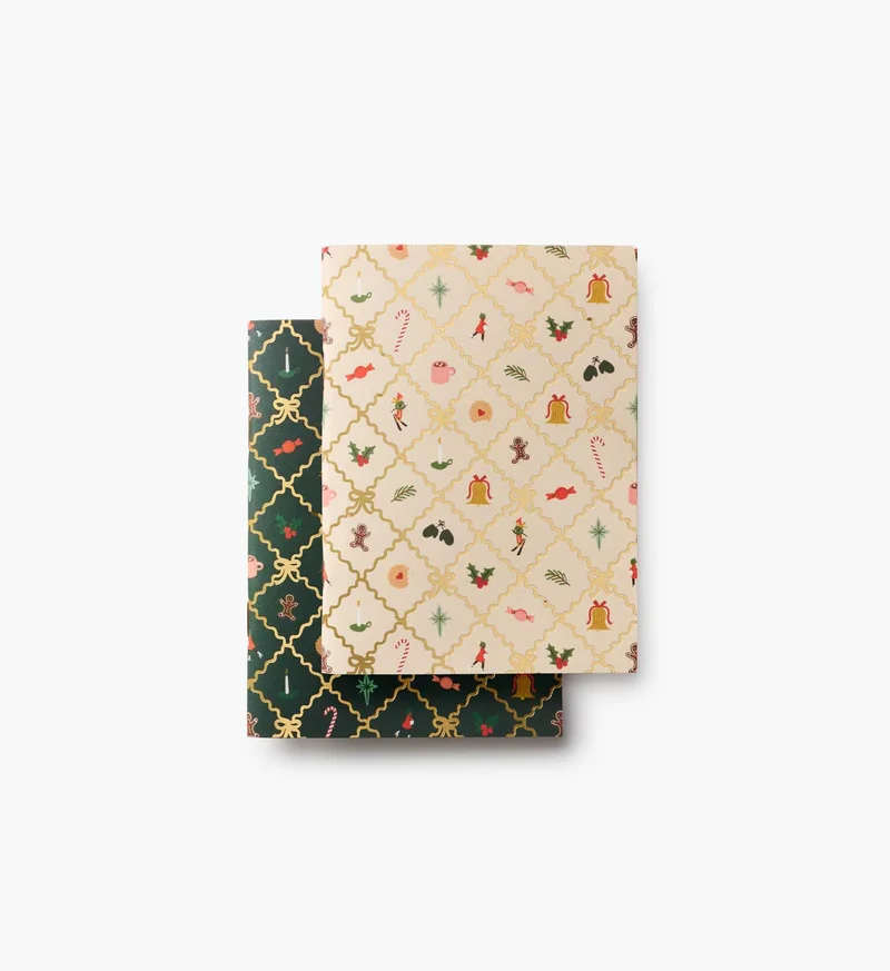 Image of Pocket Notebook Set - Holiday Argyle