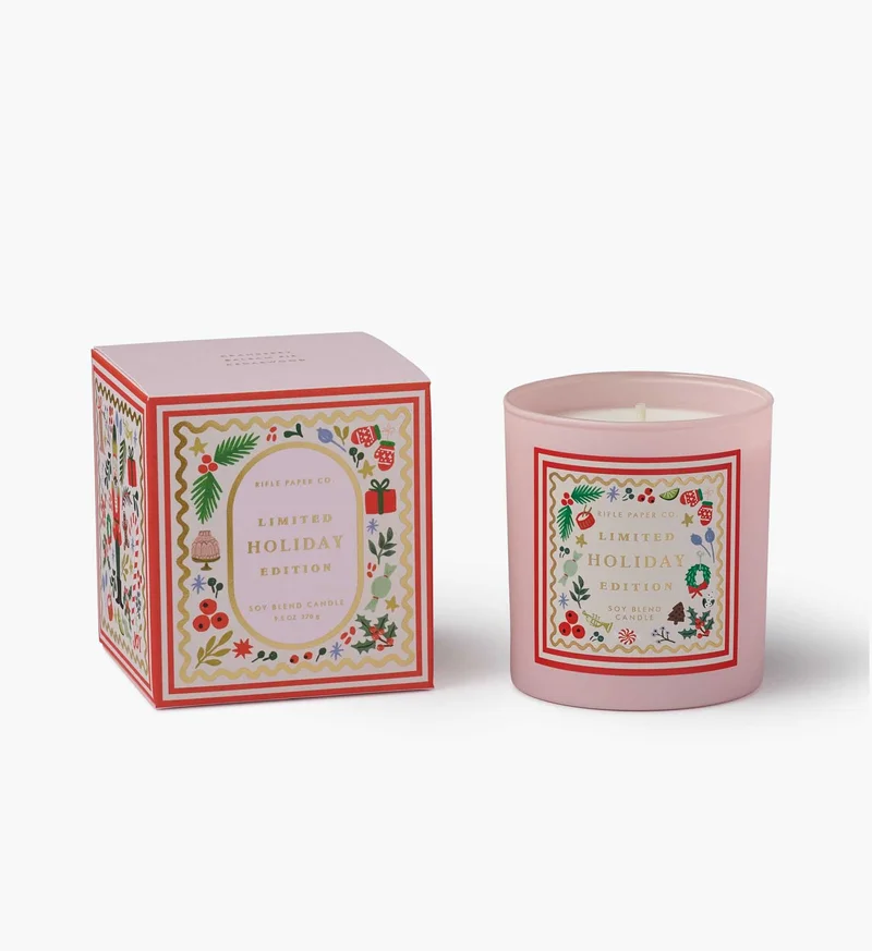 Image of 9.5 oz Candle - Holly Jolly Nutcracker
