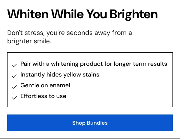 Whiten While You Brighten [SHOP BUNDLES]