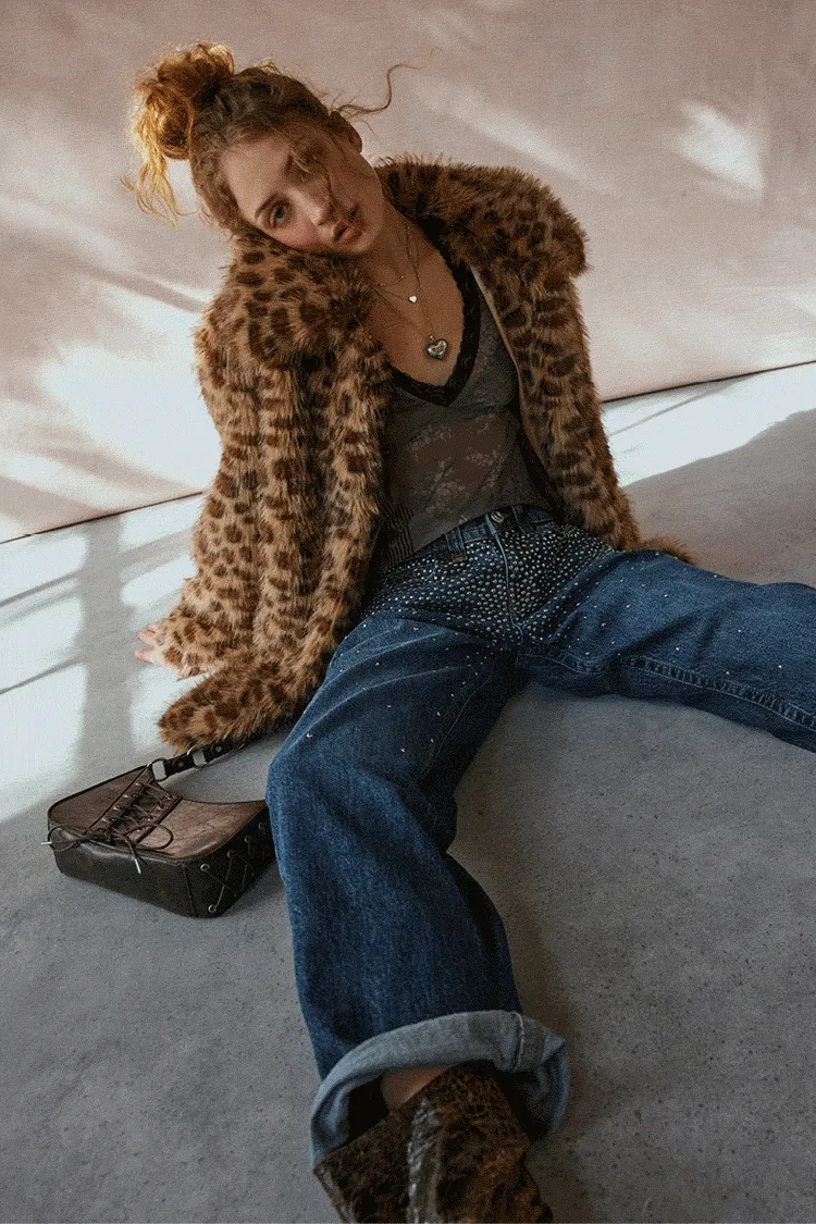 Shop the Stacey Cheetah Faux Fur Overcoat