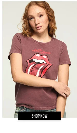 Rolling Stones Lace Lips Classic Crew Shop Now