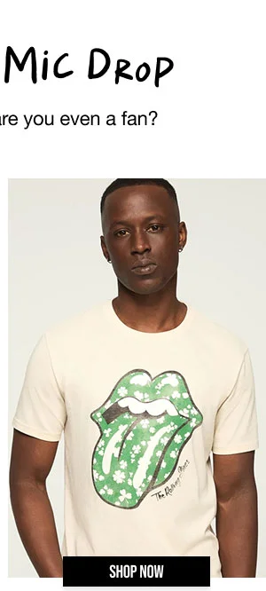Rolling Stones Clover Tee Shop Now