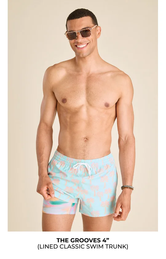 Lined Classic Swim Trunk: The Grooves 4"