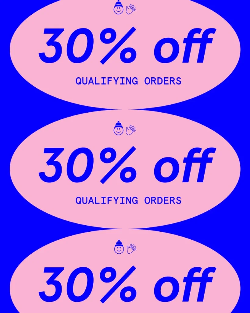 30% off qualifying orders