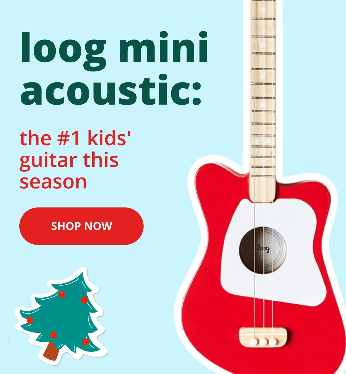 loog mini acoustic: the #1 kids'guitar this season - shop now