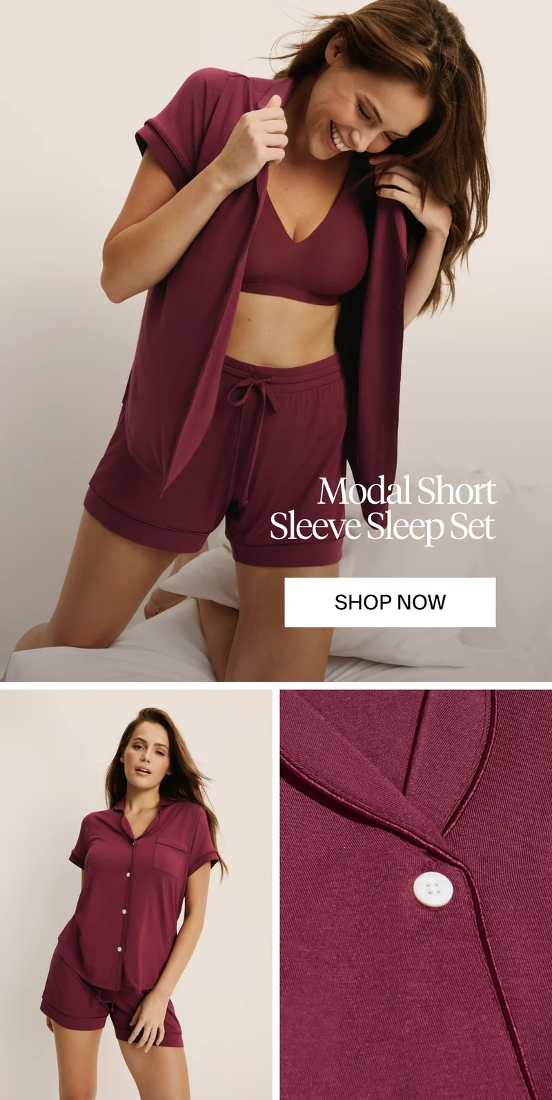 Modal Short Sleeve Sleep Set. Shop Now