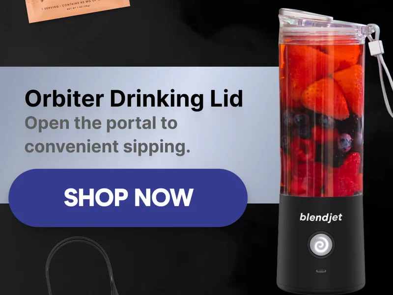 Orbiter Drinking Lid Open the portal to convenient sipping.