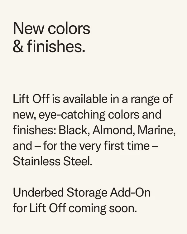 New colors & finishes.
