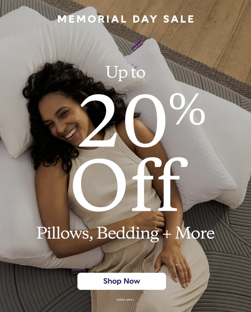 MEMORIAL DAY SALE. Up to 20% Off Pillows, Bedding + More
