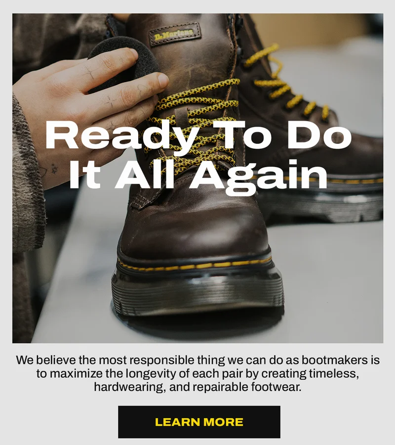 Learn more about sustainability at Dr. Martens