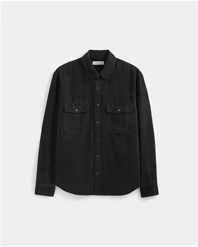Image | The Utility Shirt Jacket in Buttersoft | Black