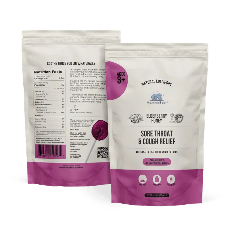Image of Organic Sore Throat & Cough Lollipops