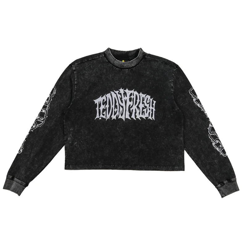 Image of In Chains Boxy Long Sleeve Top