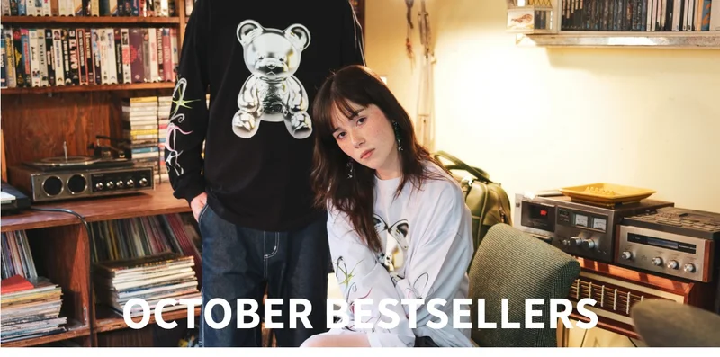 Models wearing our Chrome Bear Tee