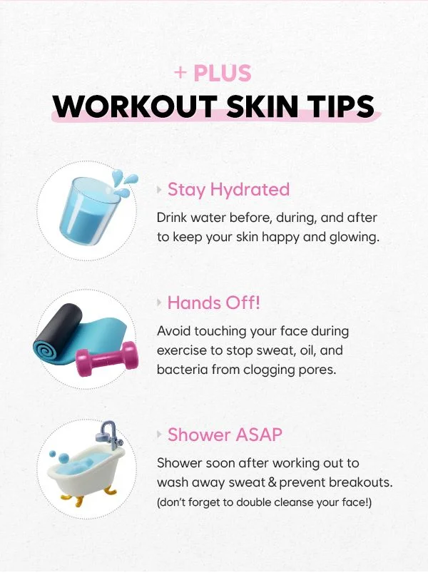 +PLUS Workout Skin Tips +PLUS Workout Skin Tips