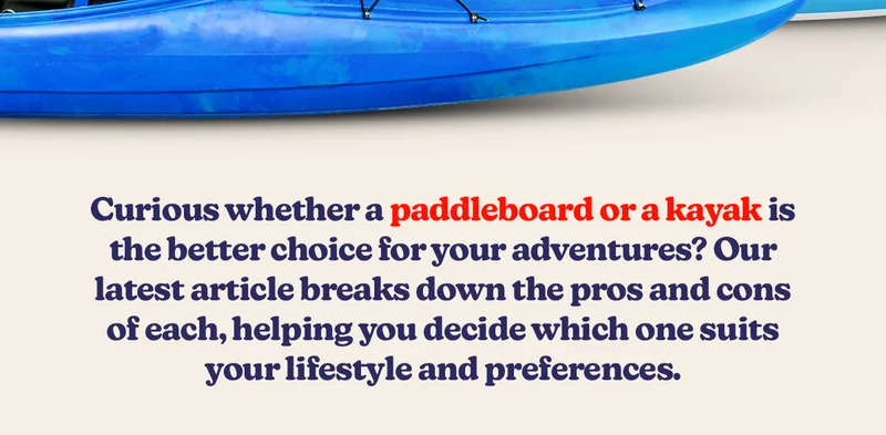 Curious whether a paddleboard or a kayak is the better choice for your adventures? Our latest article breaks down the pros and cons of each, helping you decide which one suits your lifestyle and preferences.