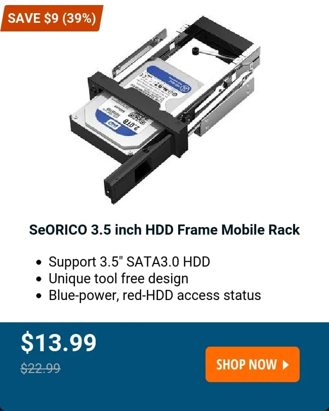 SeORICO 3.5 inch HDD Frame Mobile Rack