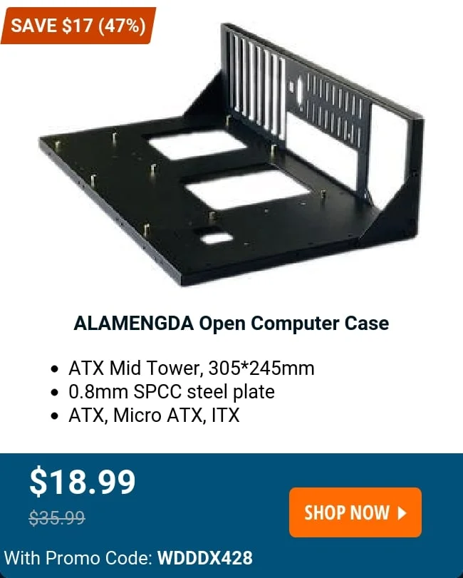 ALAMENGDA Open Computer Case