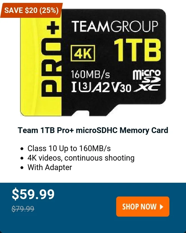 Team 1TB Pro+ microSDHC Memory Card